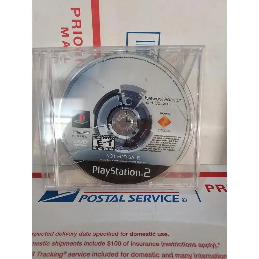 Network Adapter Start Up Disc (PlayStation 2 PS2) Good Used - #136